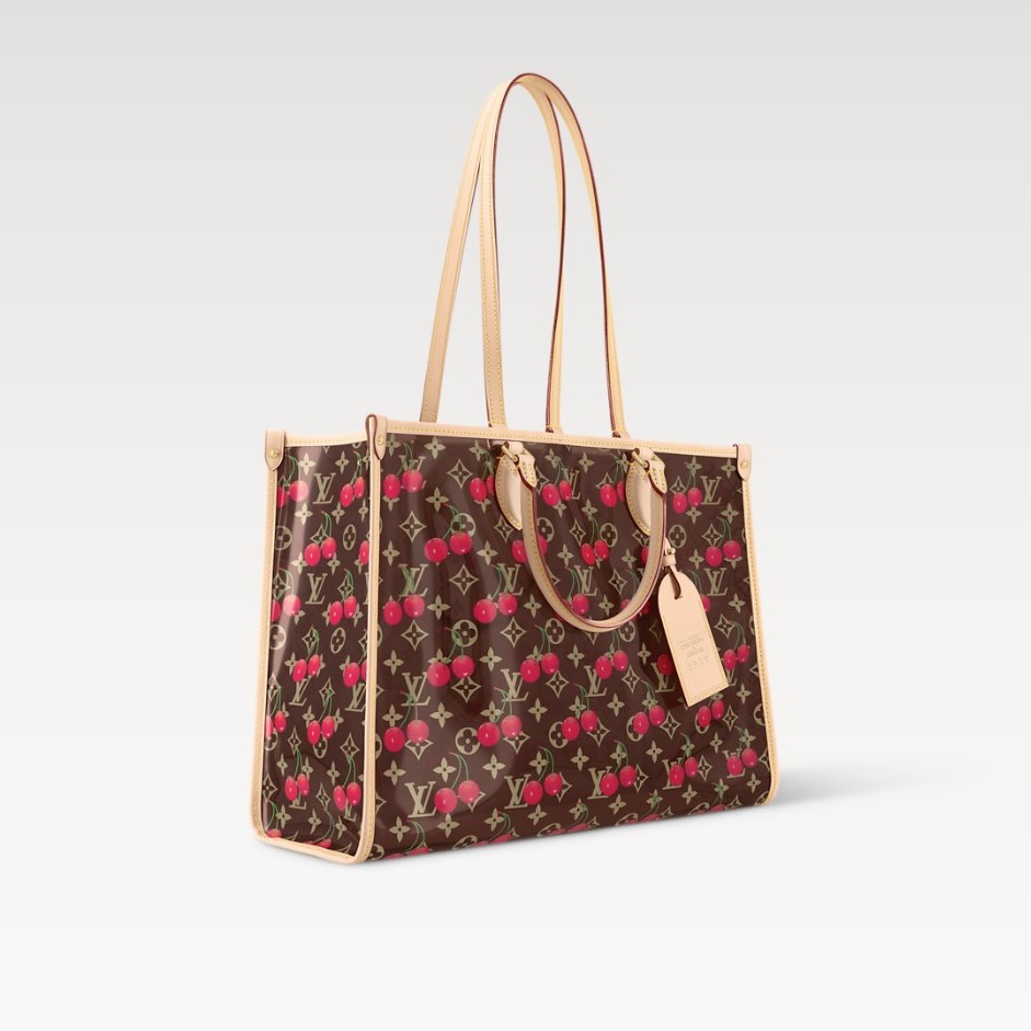 [True-to-ORIGINAL] L0vis Vvtt0n LV x TM OnTheGo GM Monogram Cherry Crystal For Women 16.1in/41cm M14306