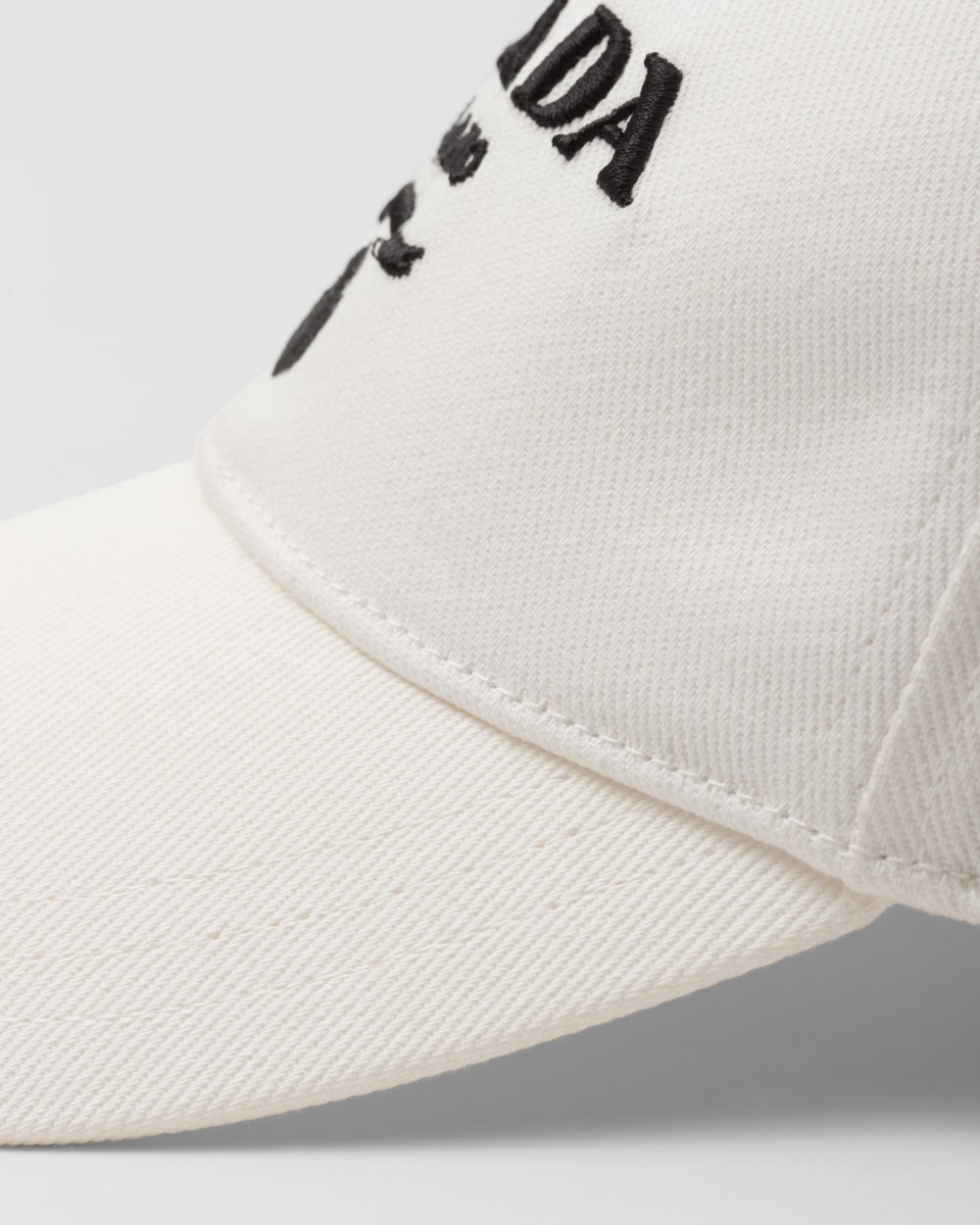 Pra*a Drill Baseball Cap White For Men 1HC274_2CXL_F0009