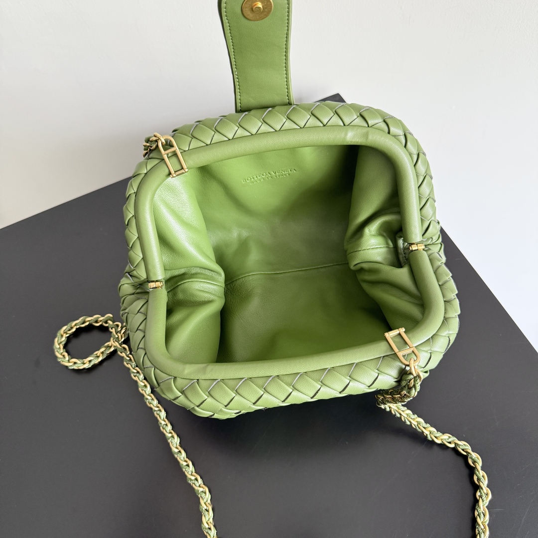 [True-to-ORIGINAL] B0tt*ga Ven*ta Small Lauren 1980 Matcha For Women 27cm/10.6in
