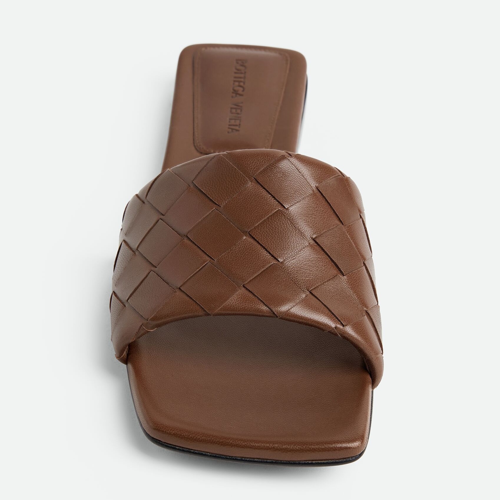 B0tt*ga Ven*ta Parco Flat Mule Dark Leather For Women 837737V2ED02509