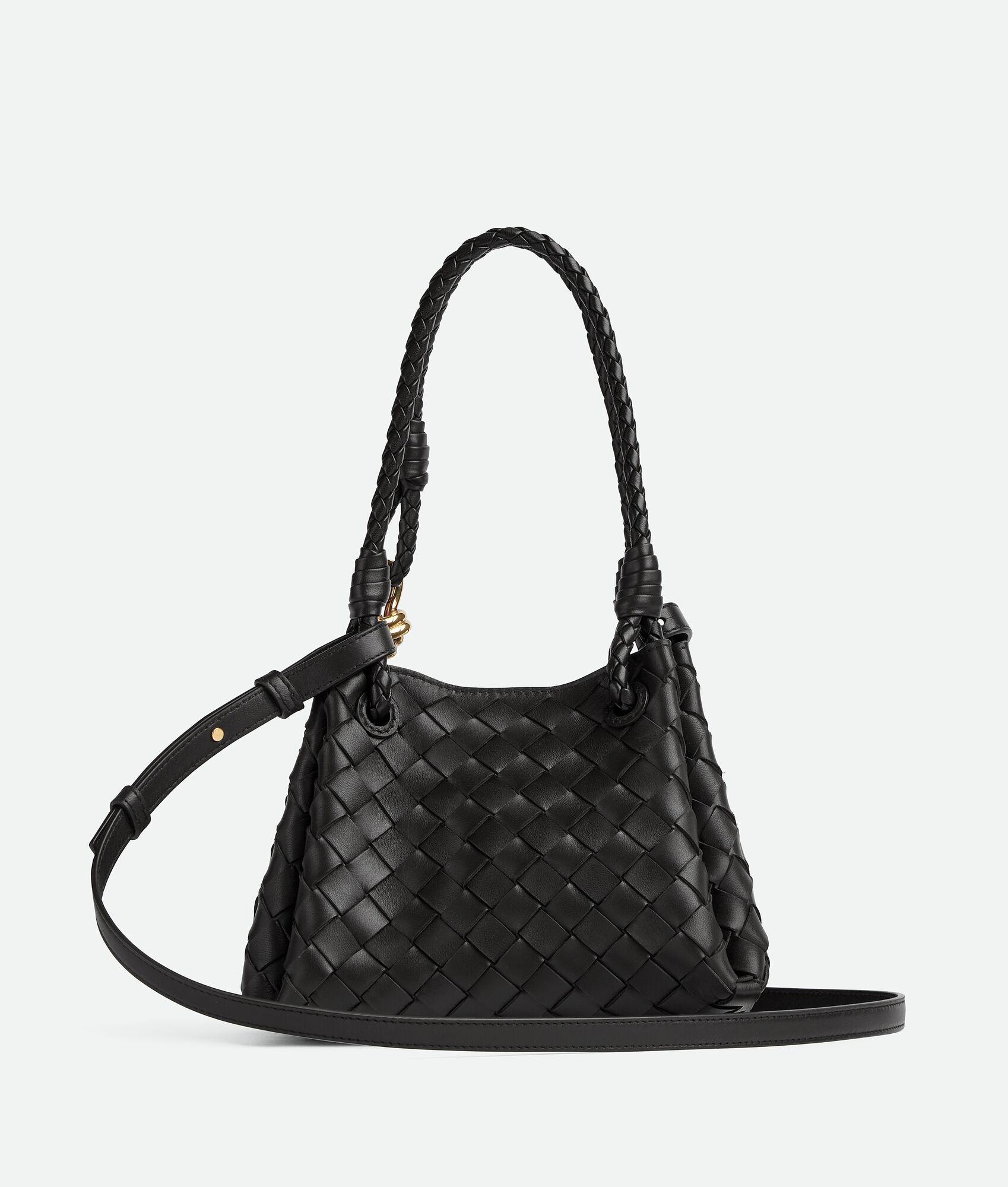 [True-to-ORIGINAL] B0tt*ga Ven*ta Small Parachute Black For Women 20cm/7.9in 796569VCPPT1019