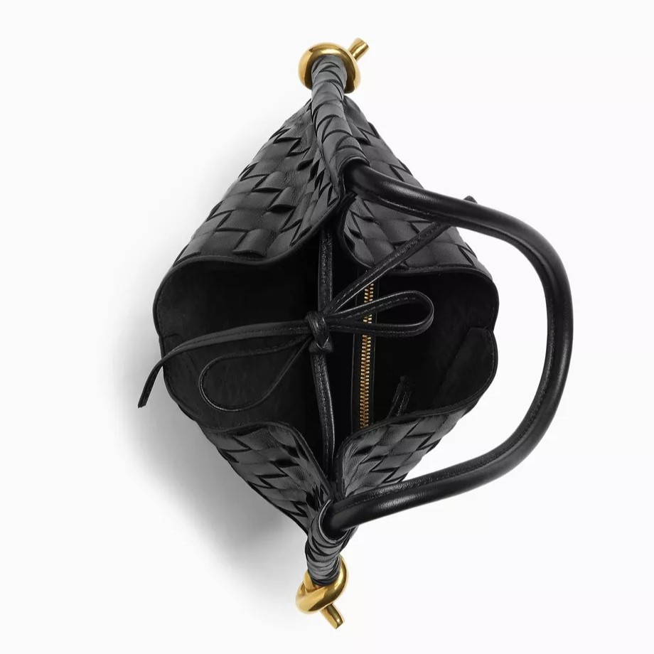 [True-to-ORIGINAL] B0tt*ga Ven*ta Small Solstice Black For Women 26cm/10.2in 740898VCPP11019