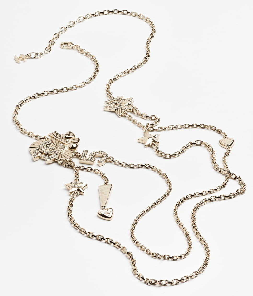 Ch**el Long Necklace Gold Crystal For Women – ABG378-B21895-U3549