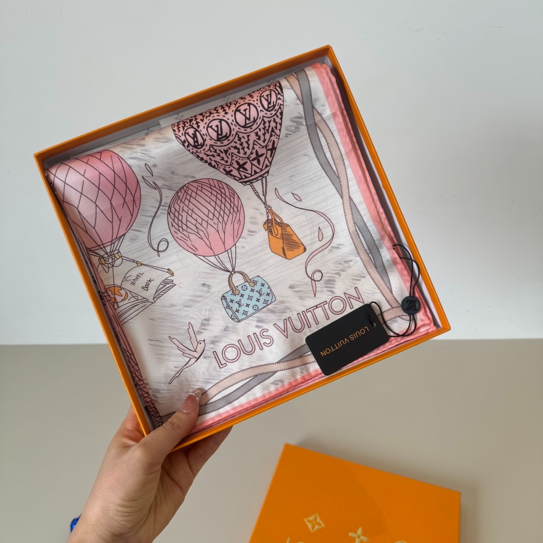 L0vis Vvtt0n Up And Away Square 90 Scarf Marron For Women 35.4in/90cm M78793