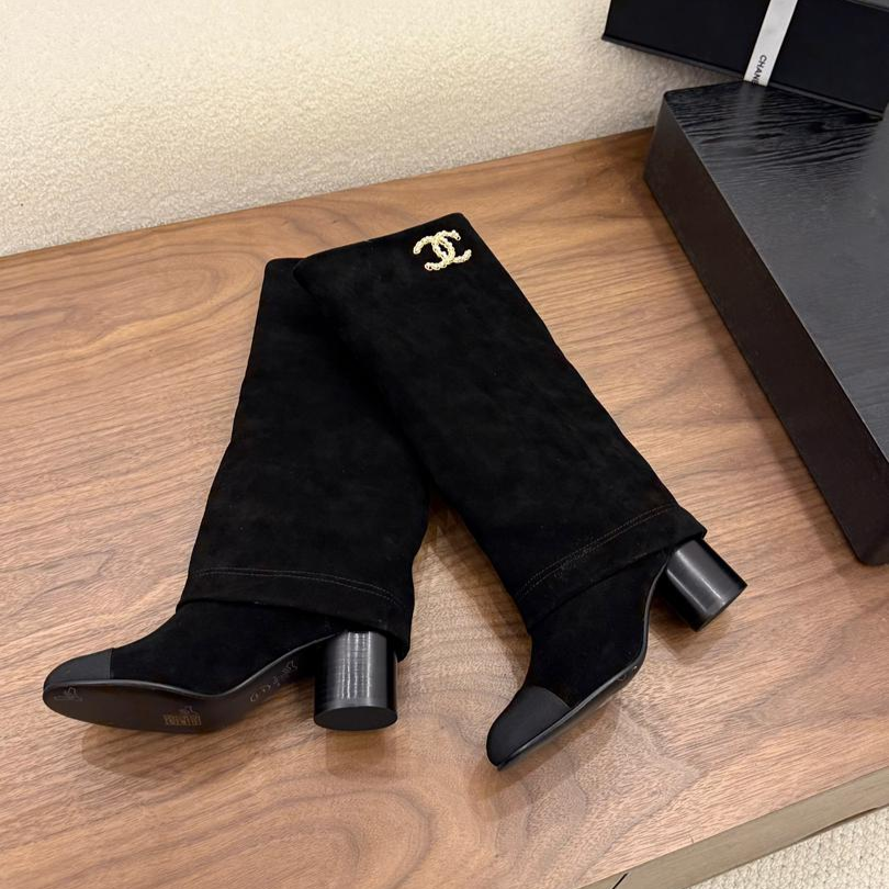 Ch**el High Boots Black For Women G46678 B21596 94305