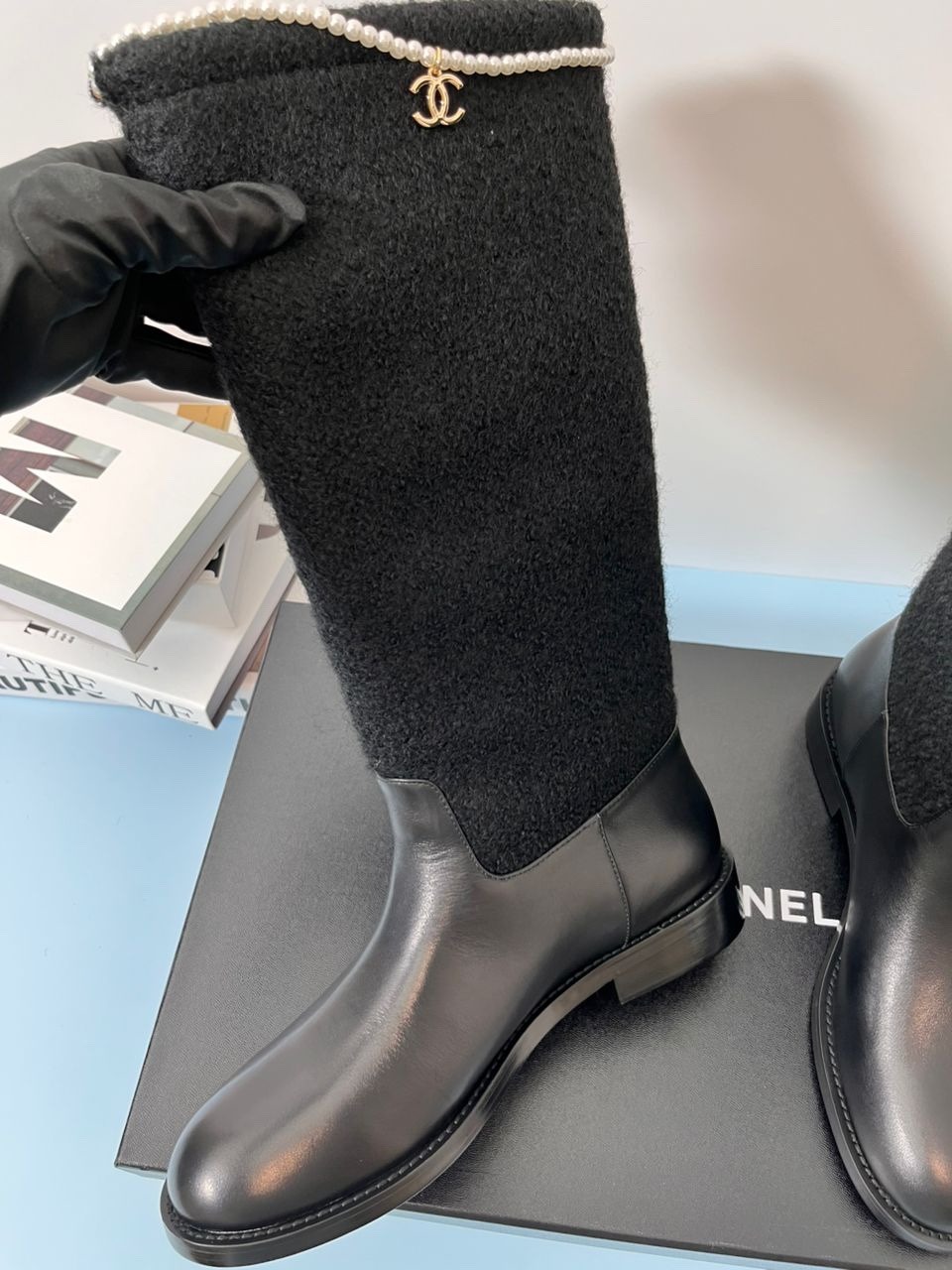Ch**el High Boots Black For Women G46710 B21617 94305