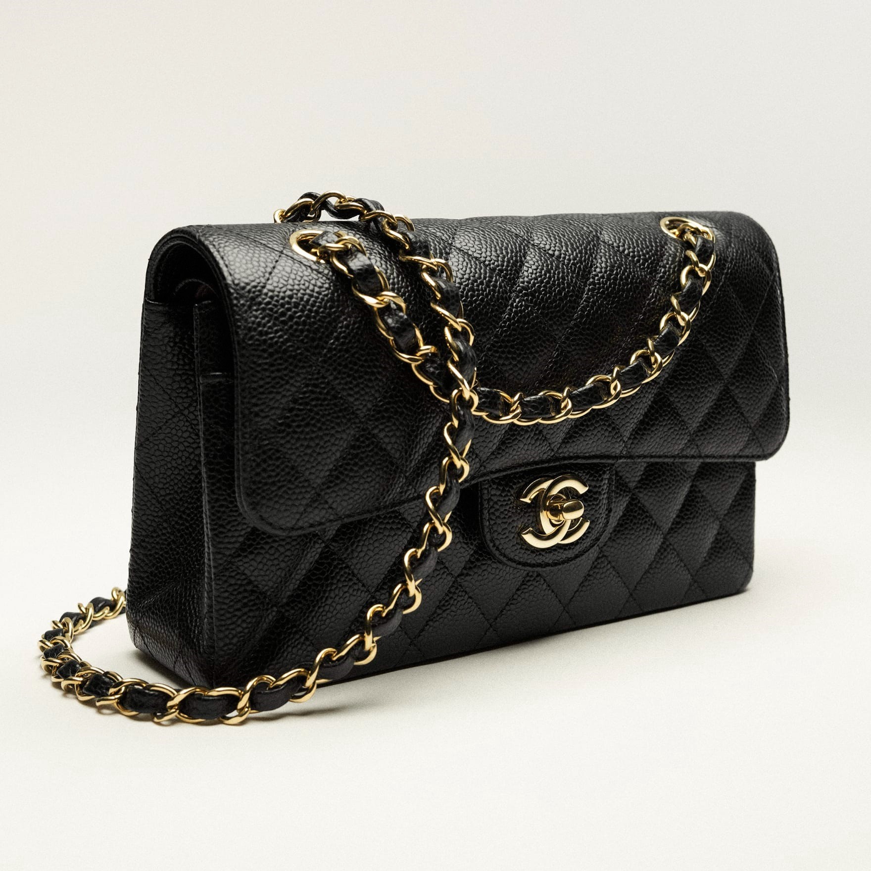 [True-to-ORIGINAL] Ch**el Small Classic Handbag Black For Women 23cm/9.1in A01113-Y01864-C3906