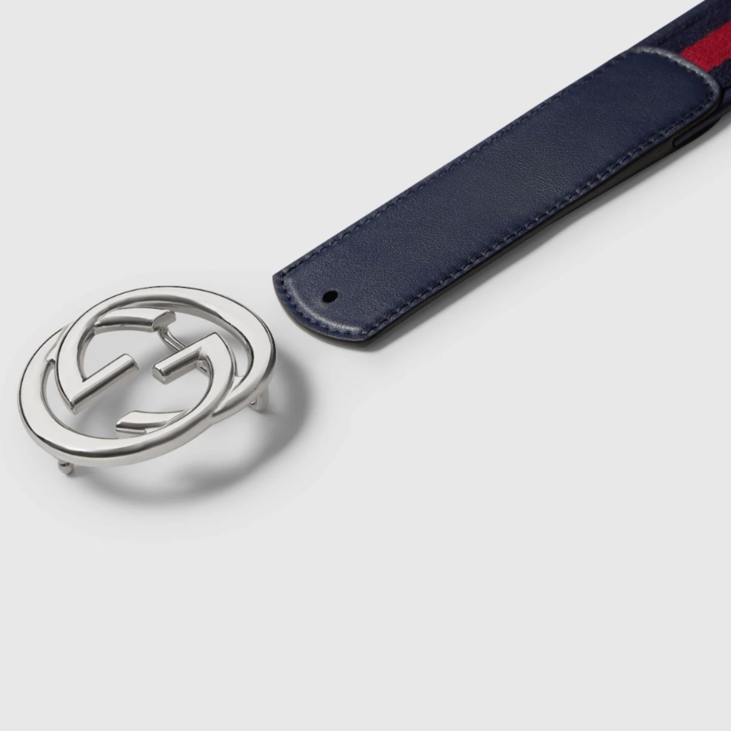 Gvc*1 Reversible Belt With Interlocking G Buckle Blue/Red 38mm For Men 849862 CWLST 4050