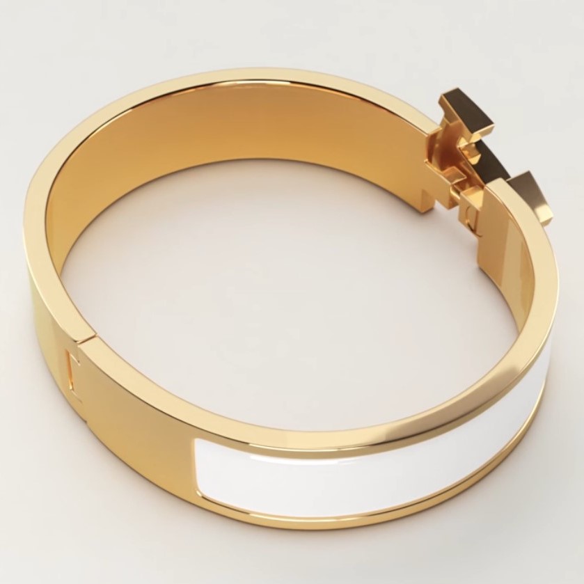 H**me5 Clic H Bracelet Blanc H700001F 31PM