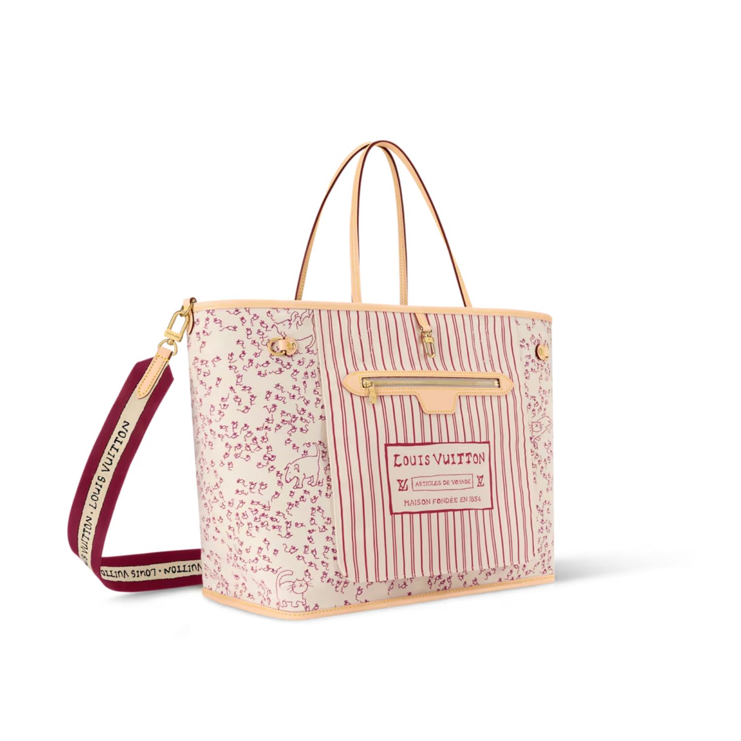 L0vis Vvtt0n Neverfull Inside Out GM Monogram Beige For Women 39cm/15.4 – M15124