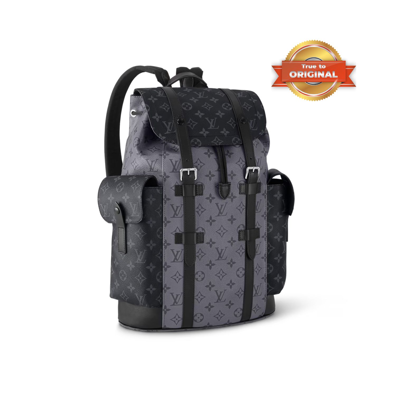 [True-to-ORIGINAL] L0vis Vvtt0n Christopher MM Monogram Eclipse Black For Men 17.3in/44cm M45419