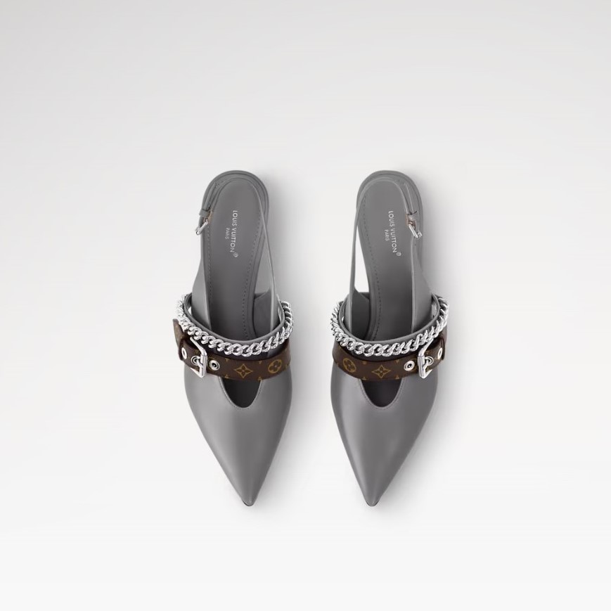 L0vis Vvtt0n LV Vibe Slingback Pump Gray For Women 1AHL15