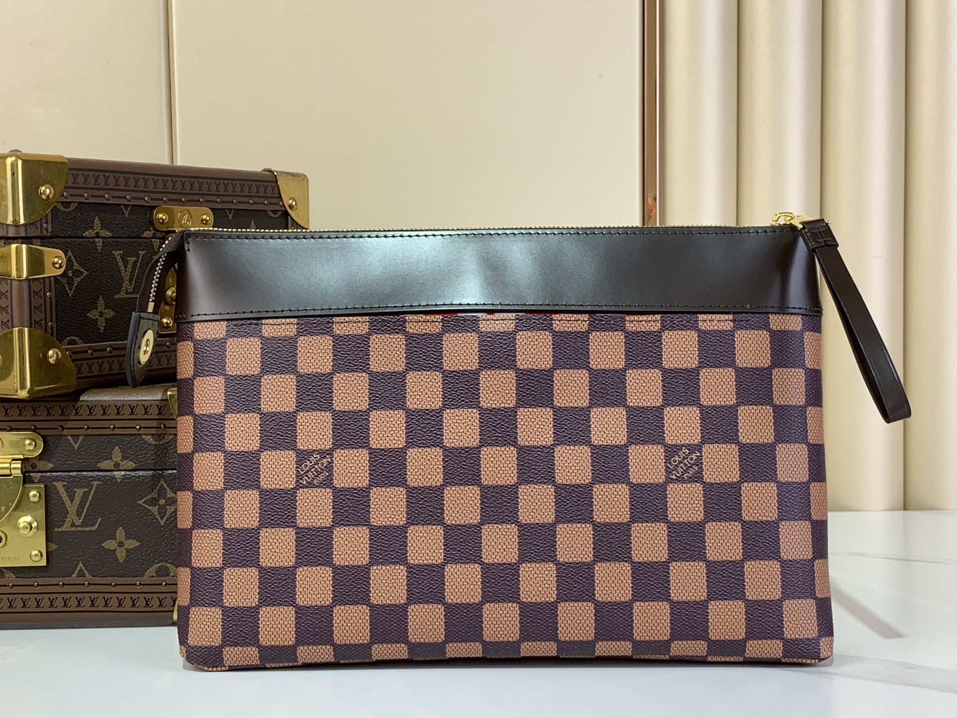 L0vis Vvtt0n Pochette Damier Bag Brown 30cm/11.8in
