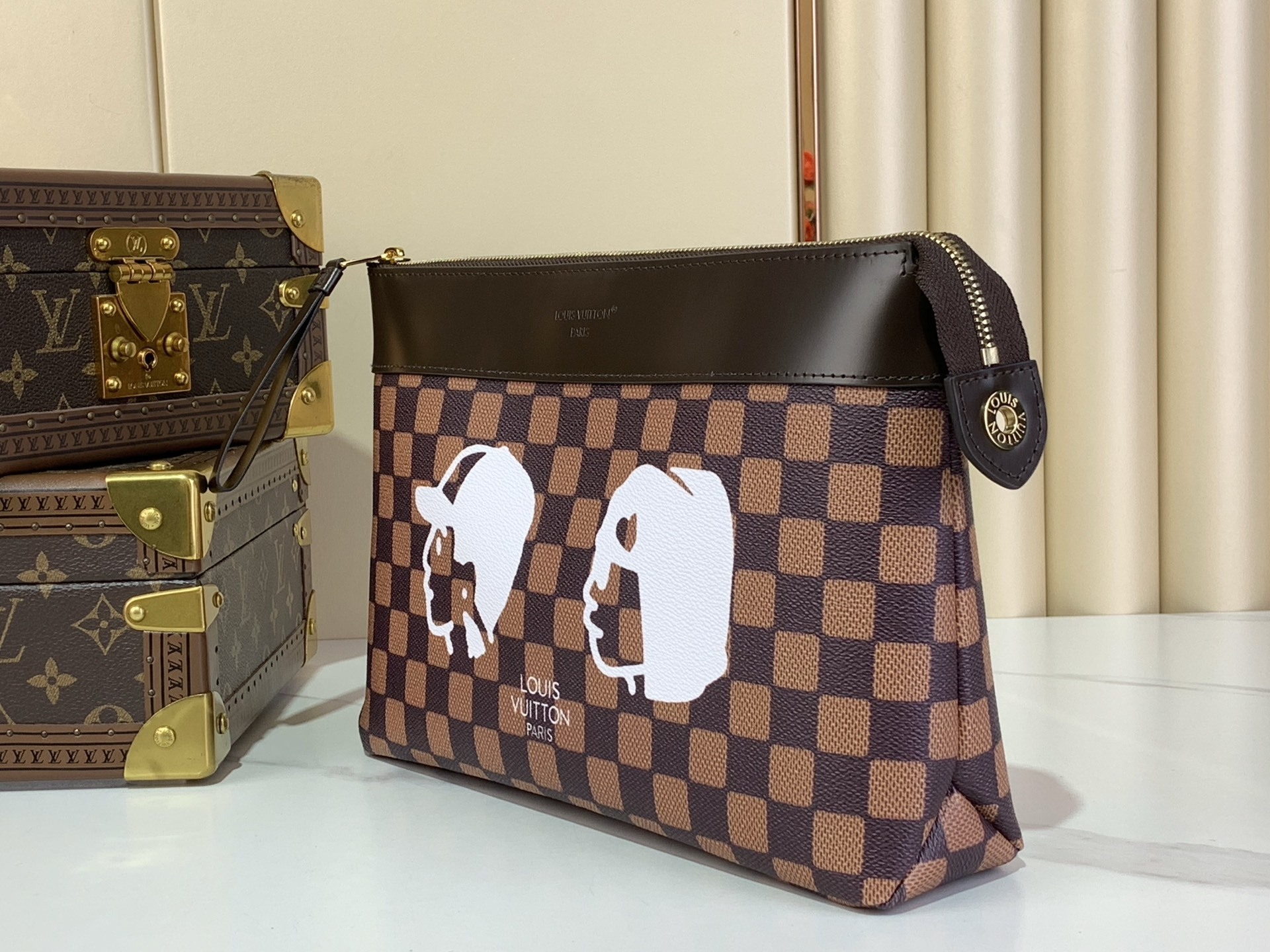L0vis Vvtt0n Pochette Damier Bag Brown 30cm/11.8in