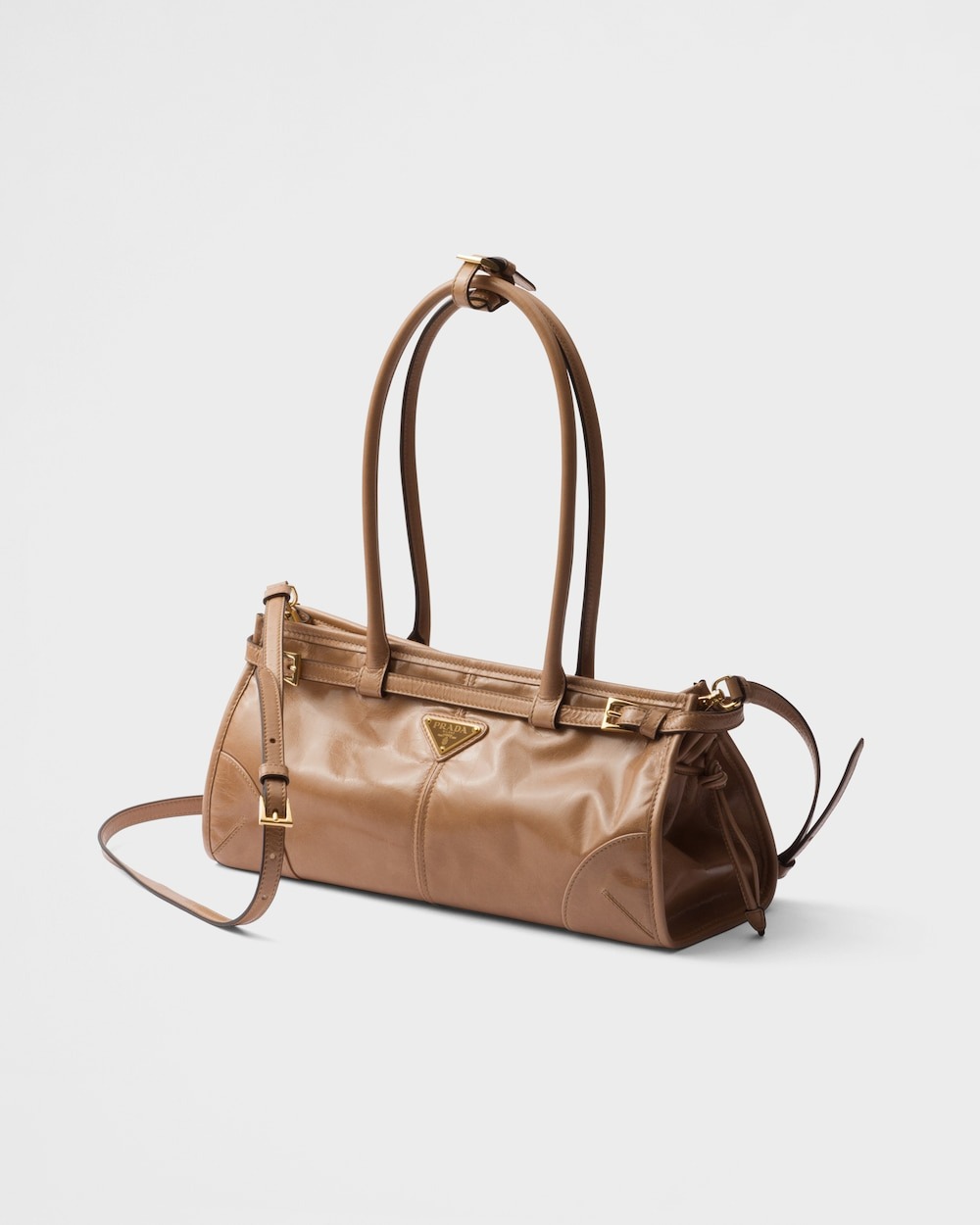 [True-to-ORIGINAL] Pra*a Bonnie Medium Shoulder Bag Cameo 32cm/13in – 1BA426_2CYR_F0LT6_V_MOO