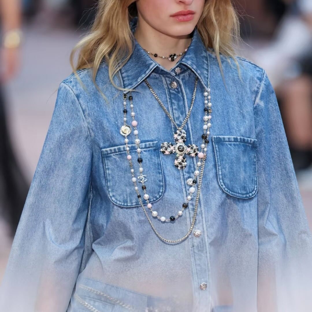 Ch**el Pearl Long Necklace For Women ABG608-B22463-U4650