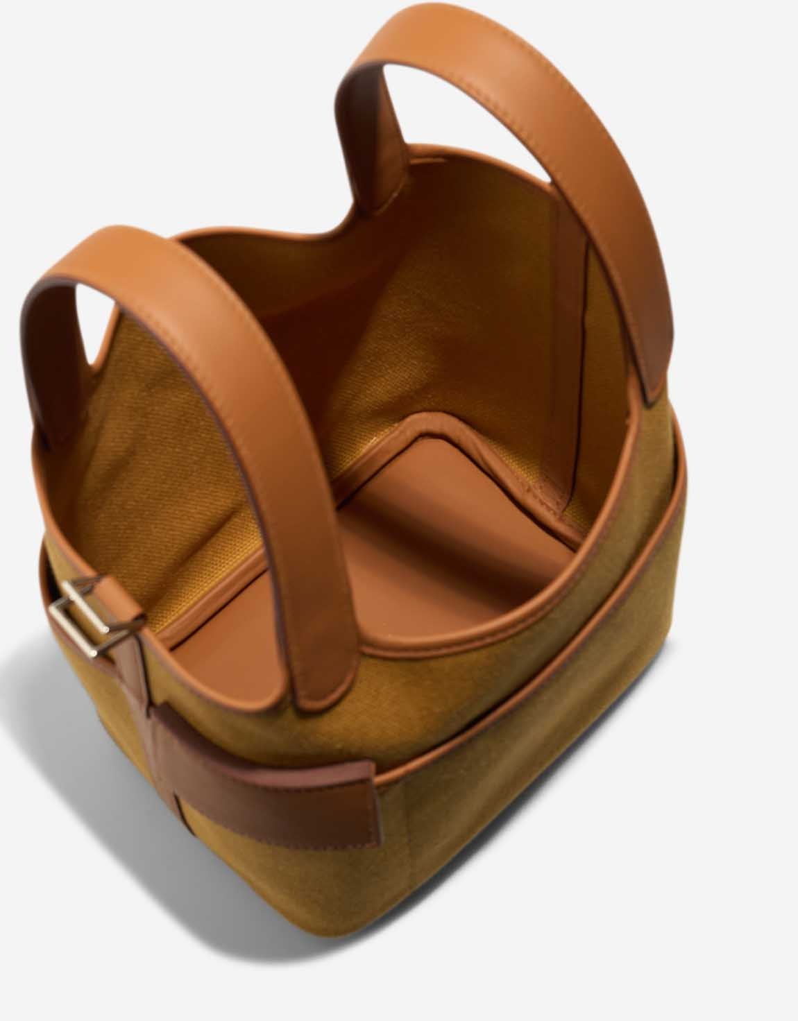 [True-to-ORIGINAL] H**me5 Picotin Lock 18 Pocket Bag Desert For Women 7.1in/18cm H083189CKBD