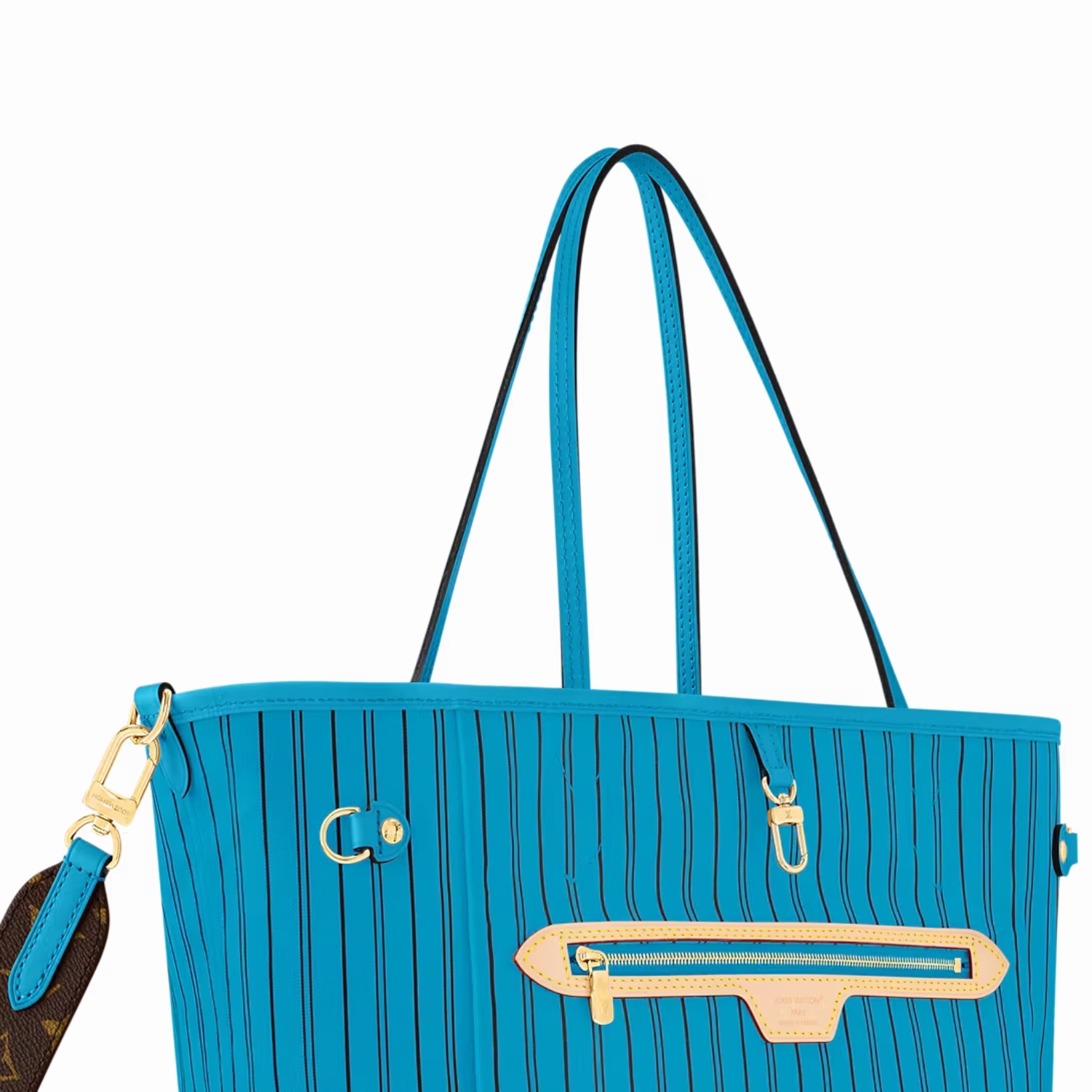 L0vis Vvtt0n Neverfull Bandoulière Inside Out MM Gaston Blue For Women 12.2in/31cm M13753