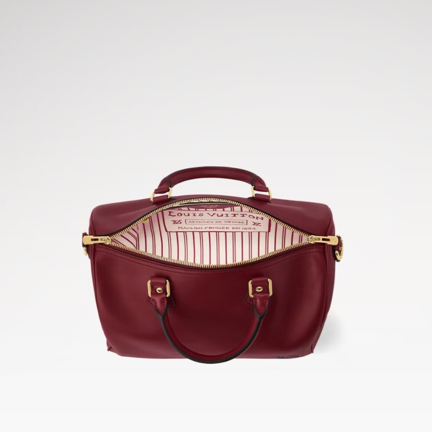 [True-to-ORIGINAL] L0vis Vvtt0n Speedy Soft 30 Plum For Women 30cm/11.8in M25766