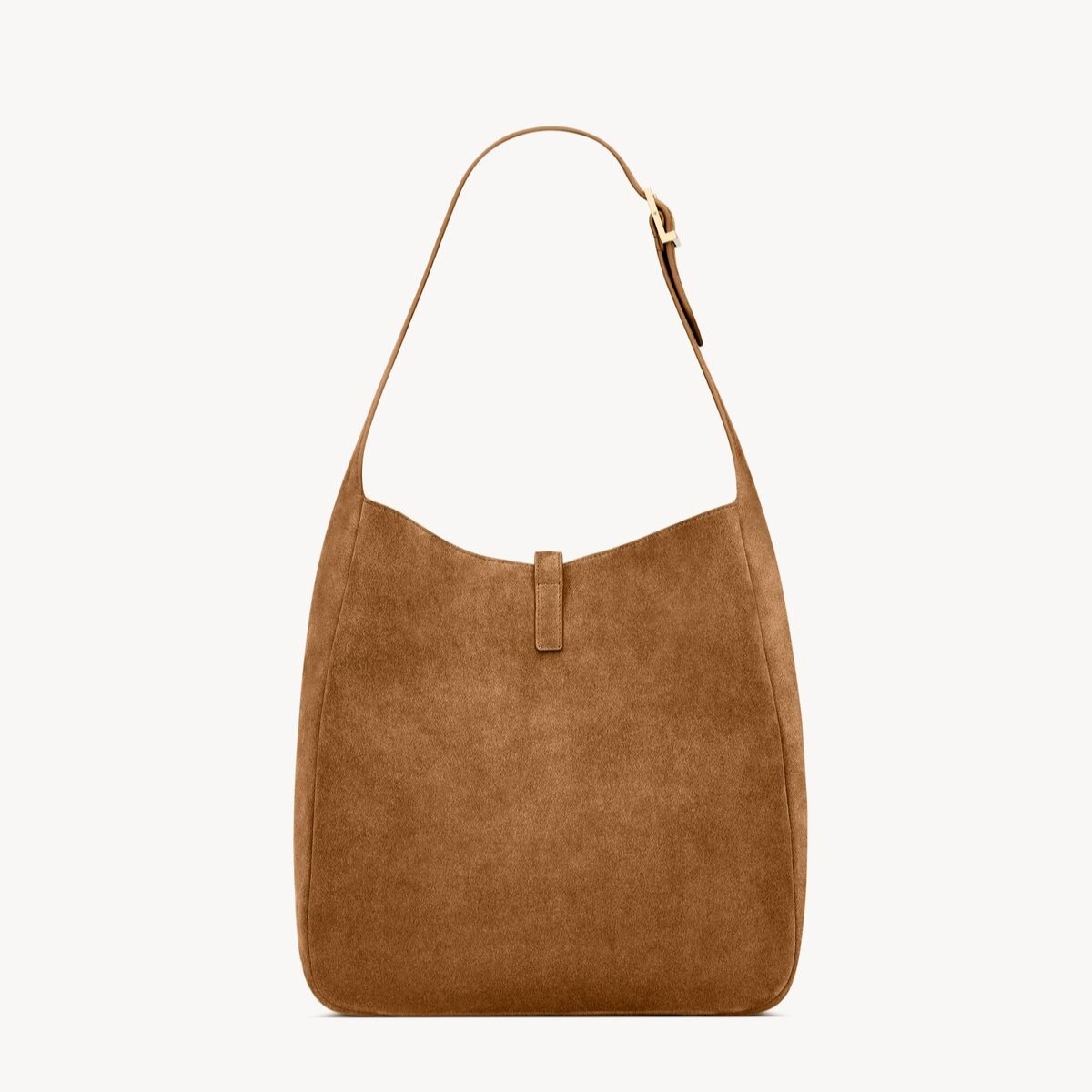 [True-to-ORIGINAL] Sa1nt Lau*nt LE 5 À 7 S*pple Large In Suede Caramel Cognac For Women 30cm/11.8in 8505451U80W2916