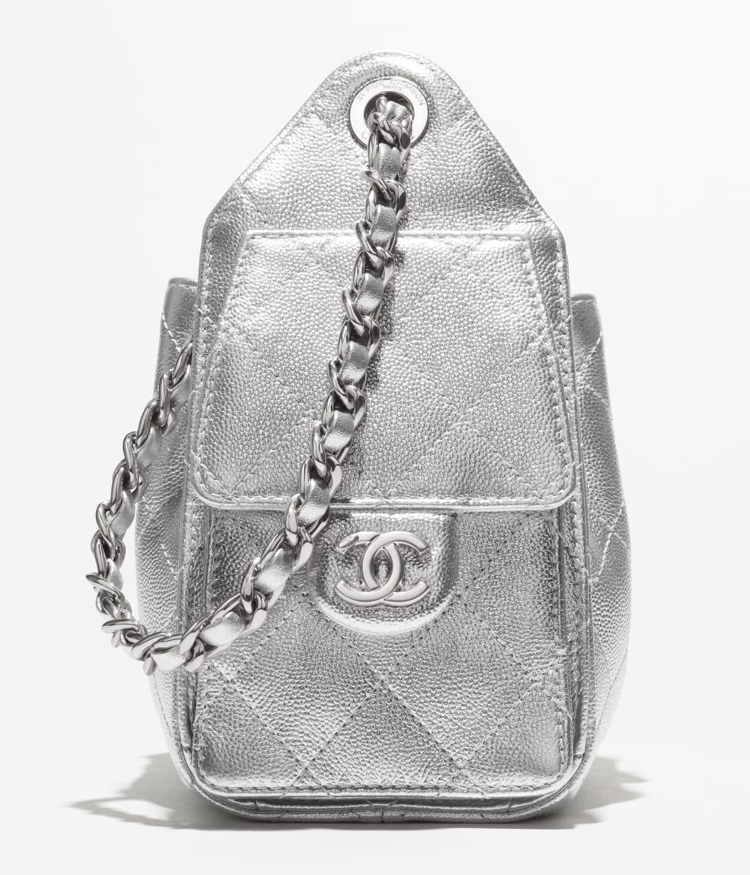 Ch**el 25 Mini Handbag Silvery For Women 8.7in/22cm‎ AS5631-B22716-U5341