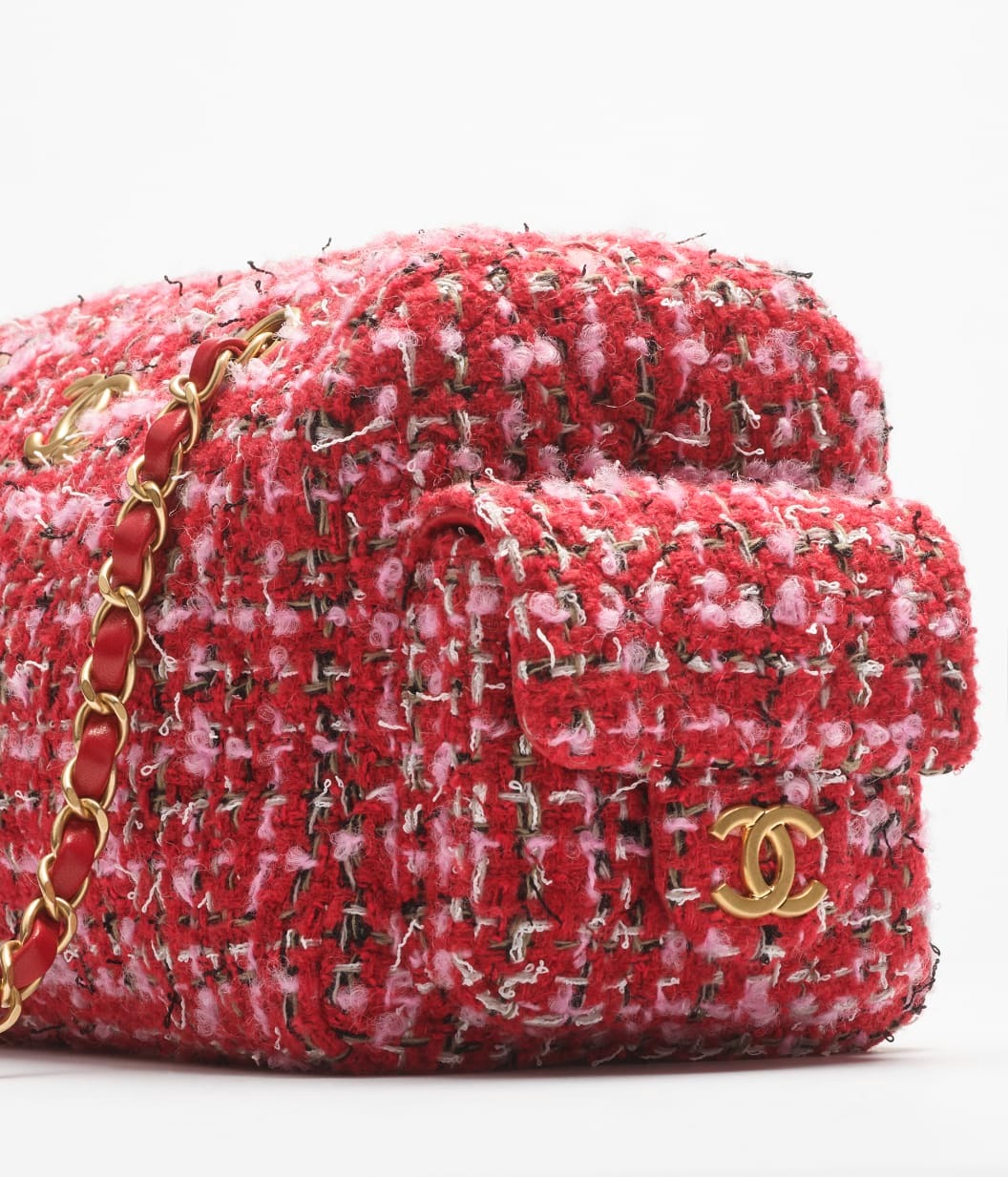 [True-to-ORIGINAL] Ch**el Small Bowling Bag Red For Women 9.4in/24cm‎ AS5792-B22160-U2675