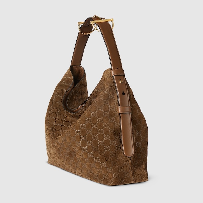 [True-to-ORIGINAL] Gvc*1 Beatrix Large Tote Bag Brown Suede For Women 15.7in/40cm 850546 AAFOJ 2118