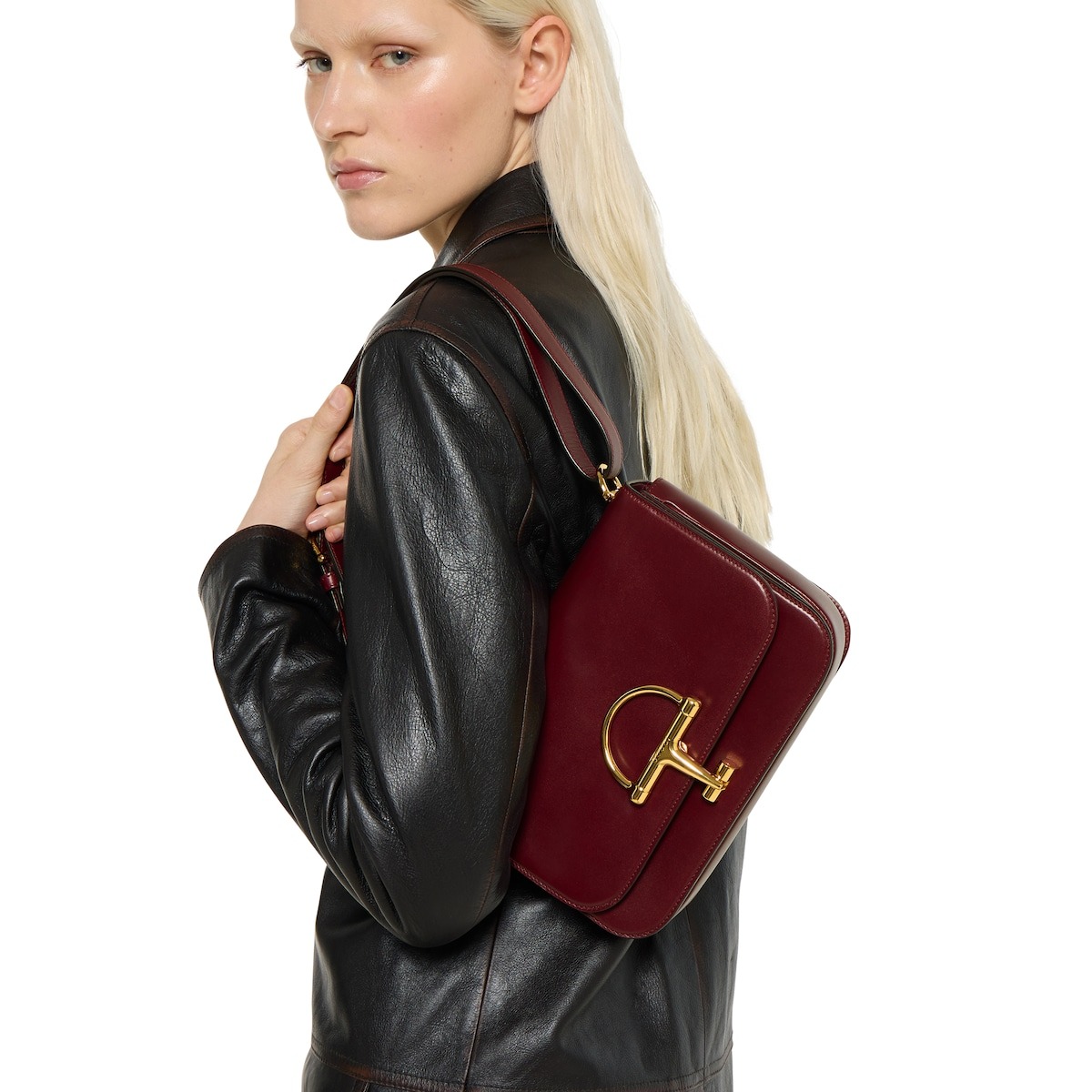 [True-to-ORIGINAL] Gvc*1 Siena Small Shoulder Bag Rosso Ancora Red For Women 8.9in/22.5cm 846705 AAFKB 6207