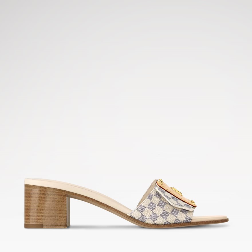 L0vis Vvtt0n LV Frame Mule Damier Canvas 45mm For Women 1AHMFI