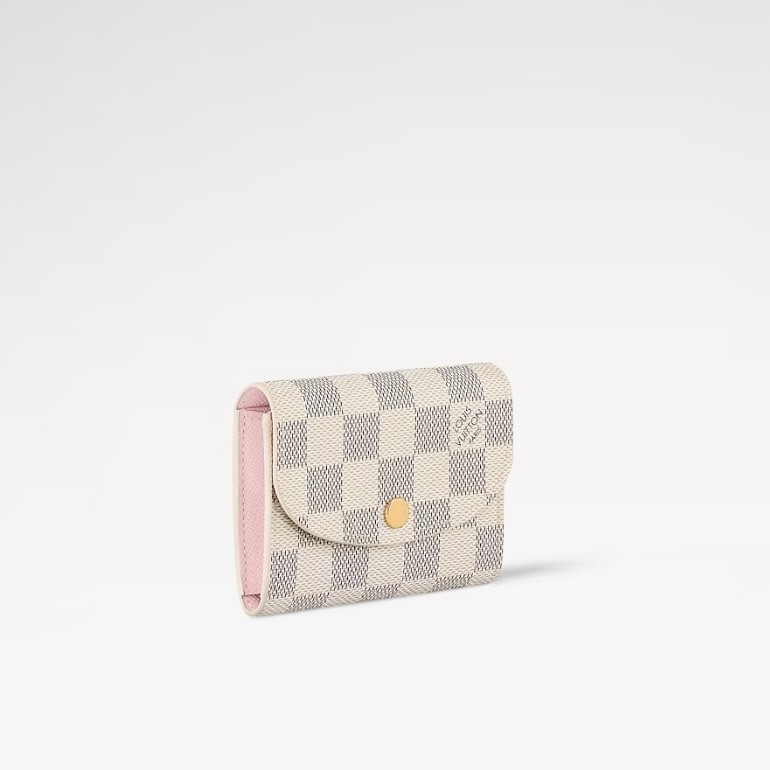 L0vis Vvtt0n Rosalie Coin Purse Damier Azur Canvas For Women 4.3in/11cm N61276