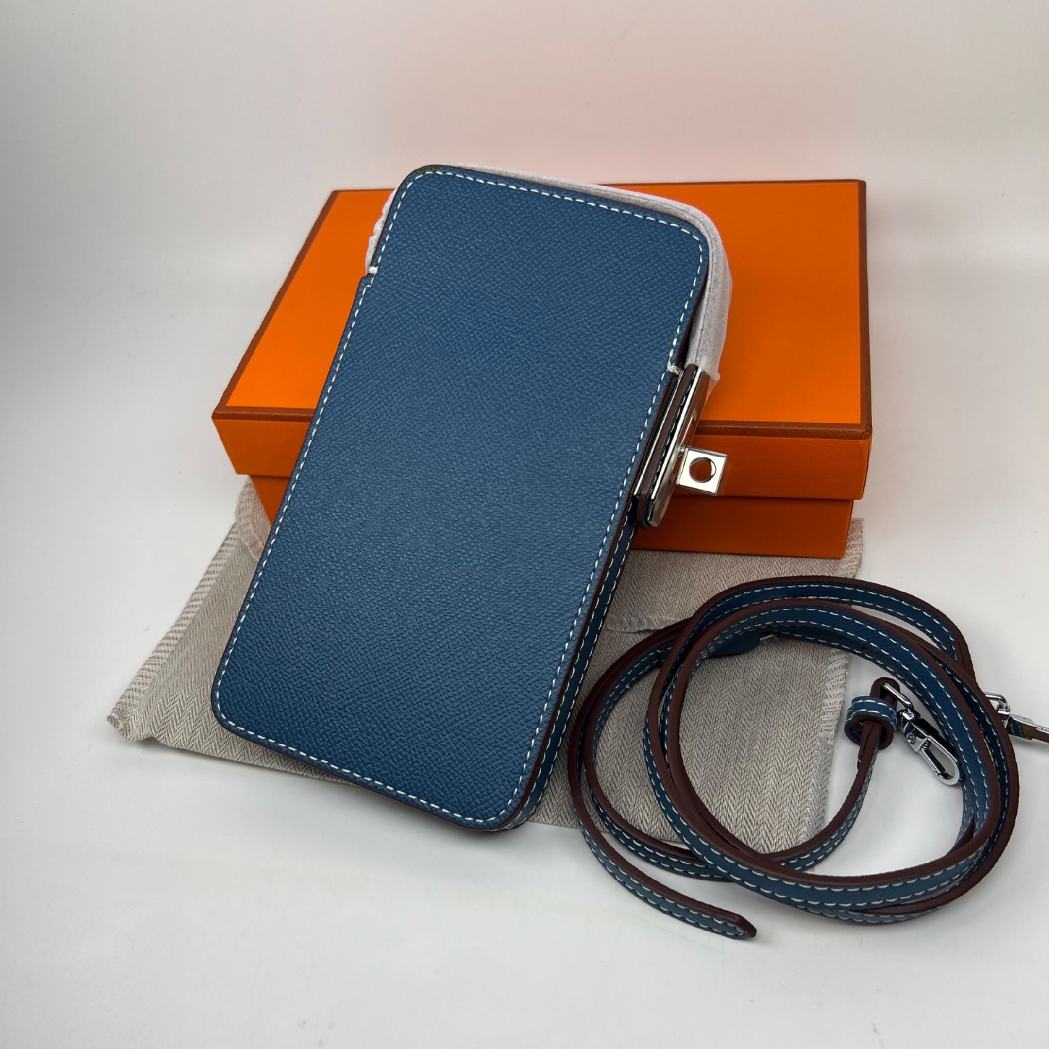 H**me5 Hac A Box Phone Case Blue For Women 6.9in/17.5cm