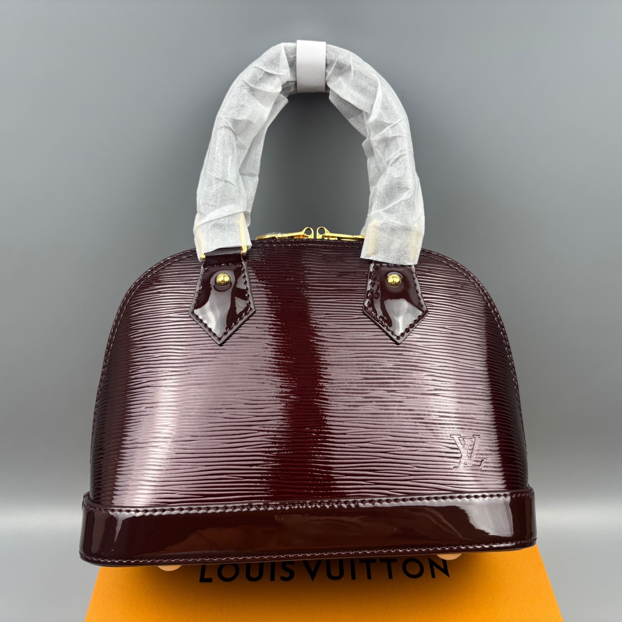 [True-to-ORIGINAL] L0vis Vvtt0n Alma BB Burgundy For Women 9.3in/23.5cm