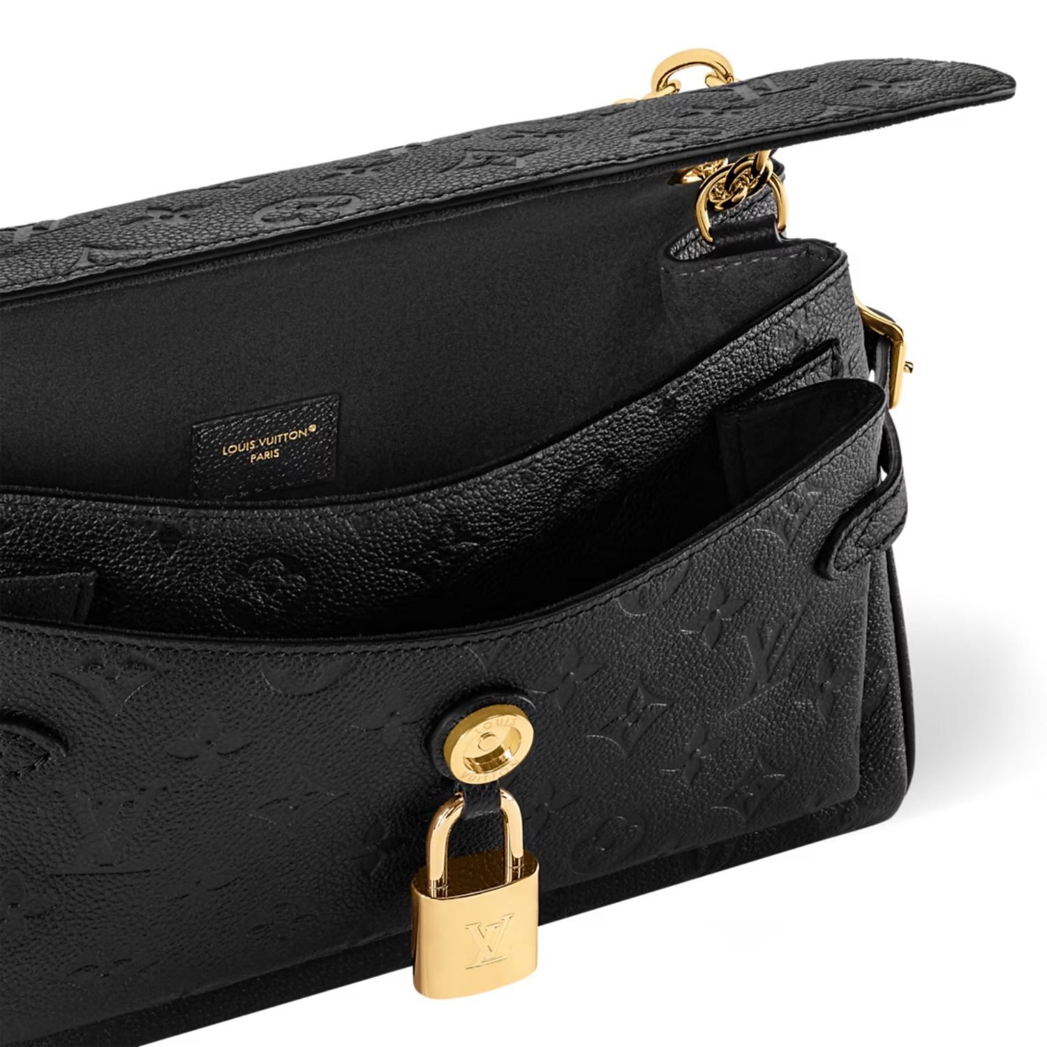 [True-to-ORIGINAL] L0vis Vvtt0n Anytime Flap Bag Black For Women 11.6in/29.5cm M14604