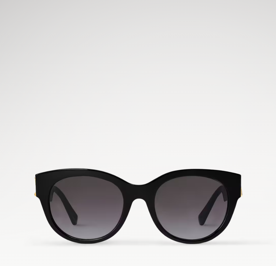L0vis Vvtt0n LV GO-14 Round Sunglasses Black For Women Z2378E