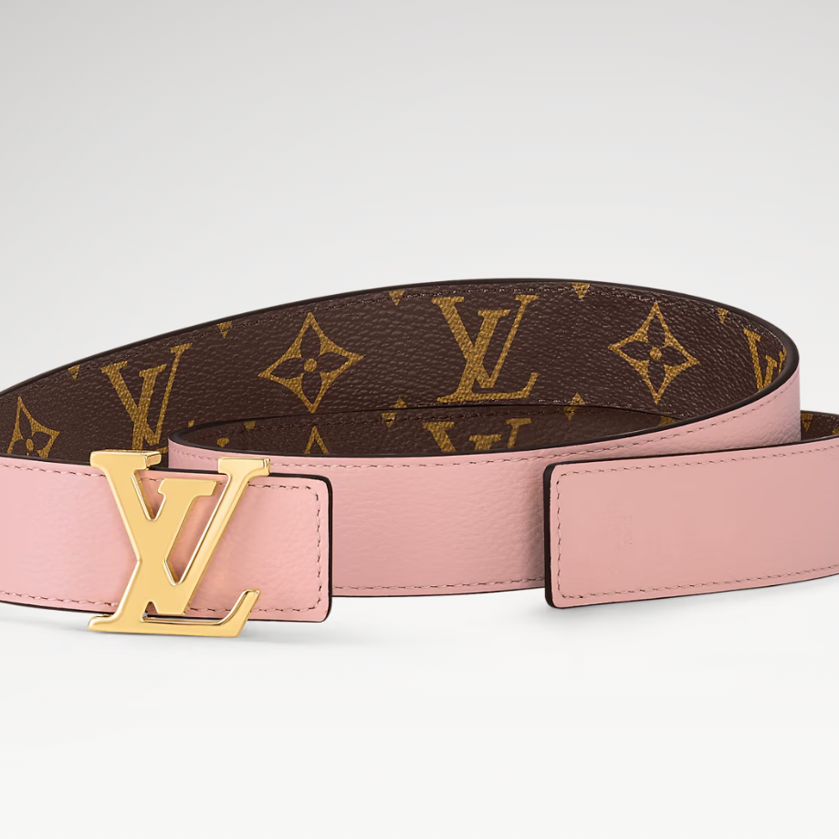 L0vis Vvtt0n LV Initiales 30mm Reversible Belt Rose Poudre For Women M0321V