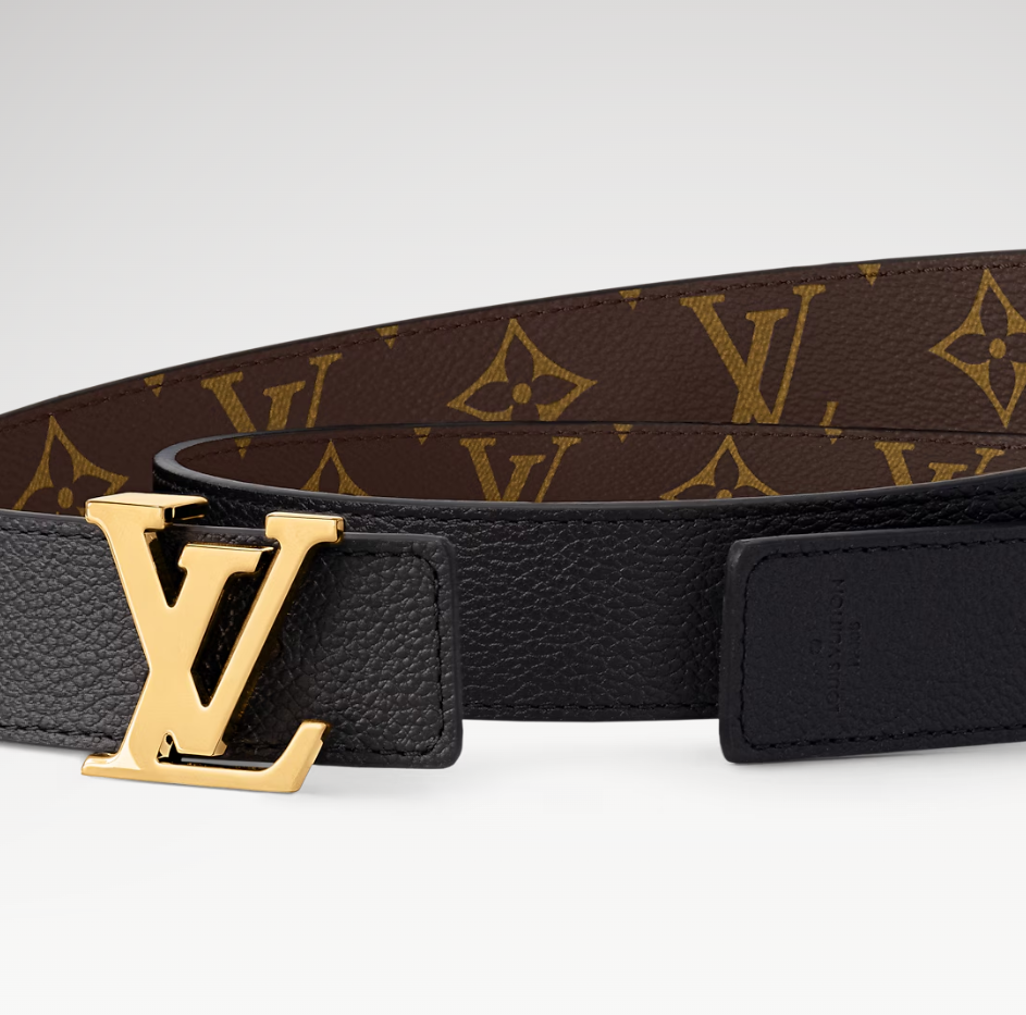 L0vis Vvtt0n LV Initiales 30mm Reversible Belt Black For Women M0565V