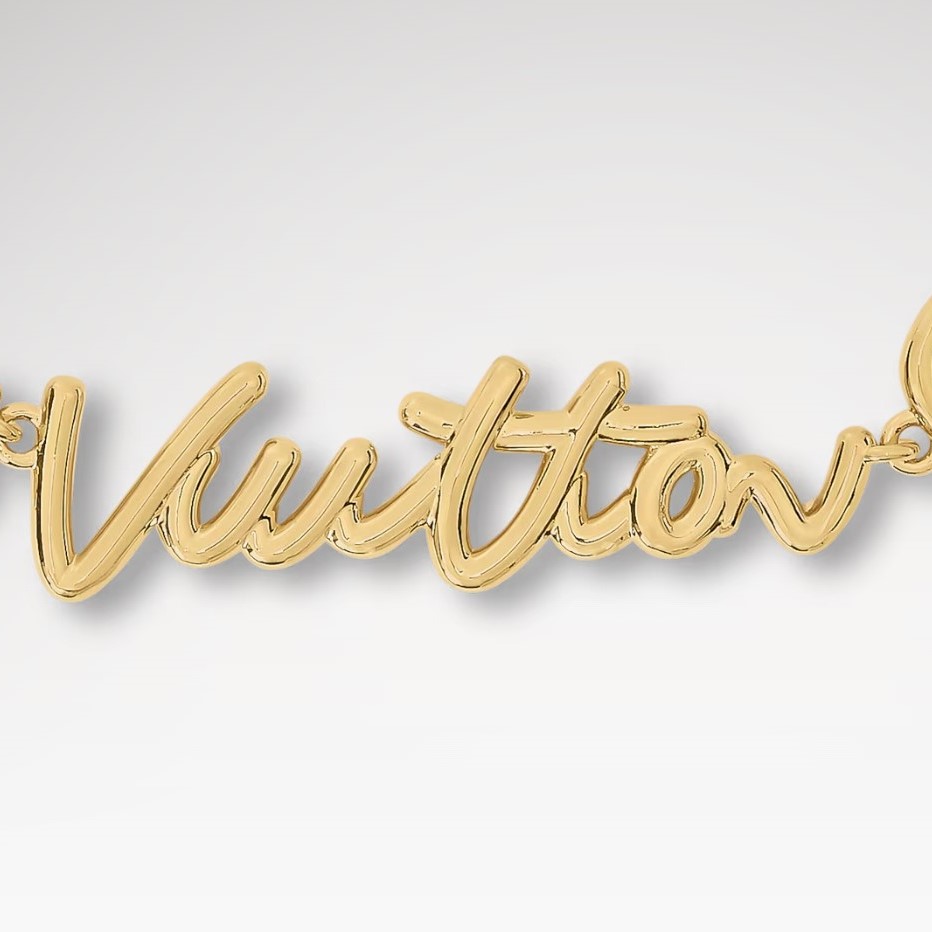 L0vis Vvtt0n LV Script Chain Bag Charm Gold Hardware For Women M03473