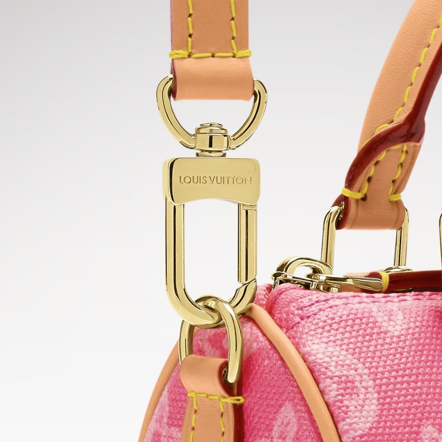 L0vis Vvtt0n Nano Speedy Monogram Origine Rose Ruban For Women 6.3in/16cm M28322