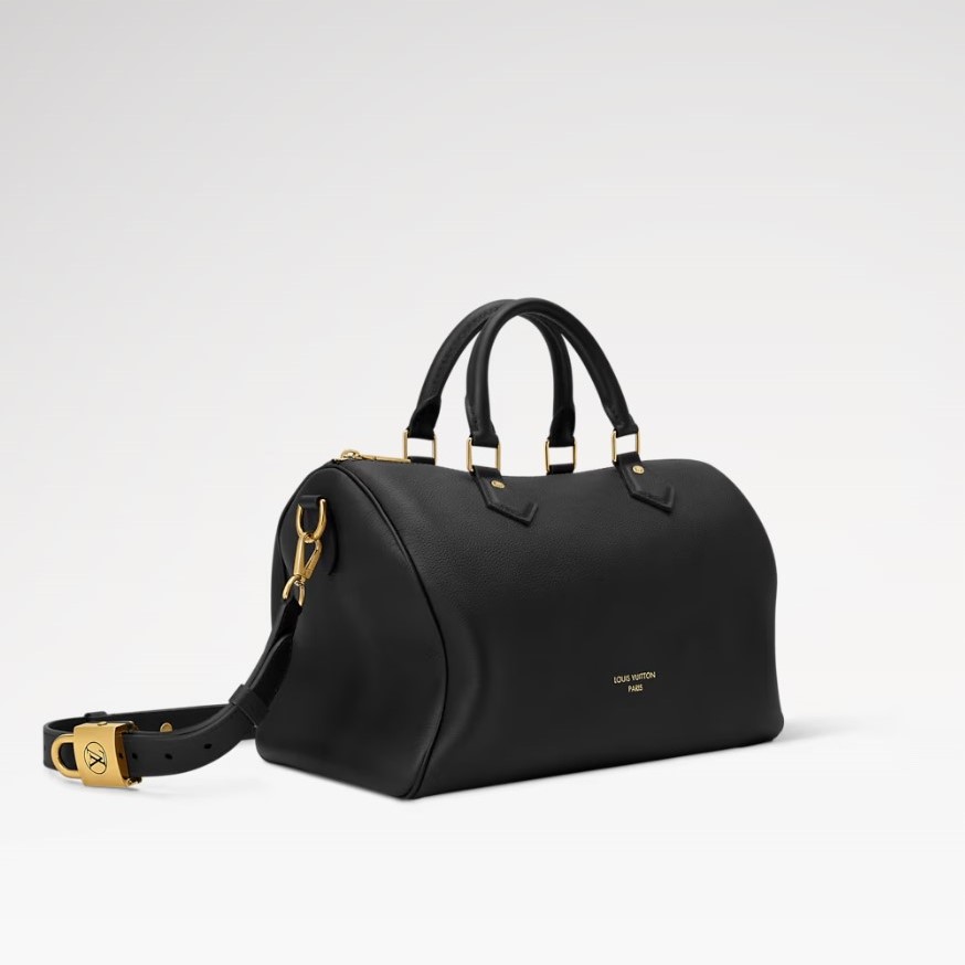 L0vis Vvtt0n Speedy Soft 30 Low Key Black For Women 11.8in/30cm M24891