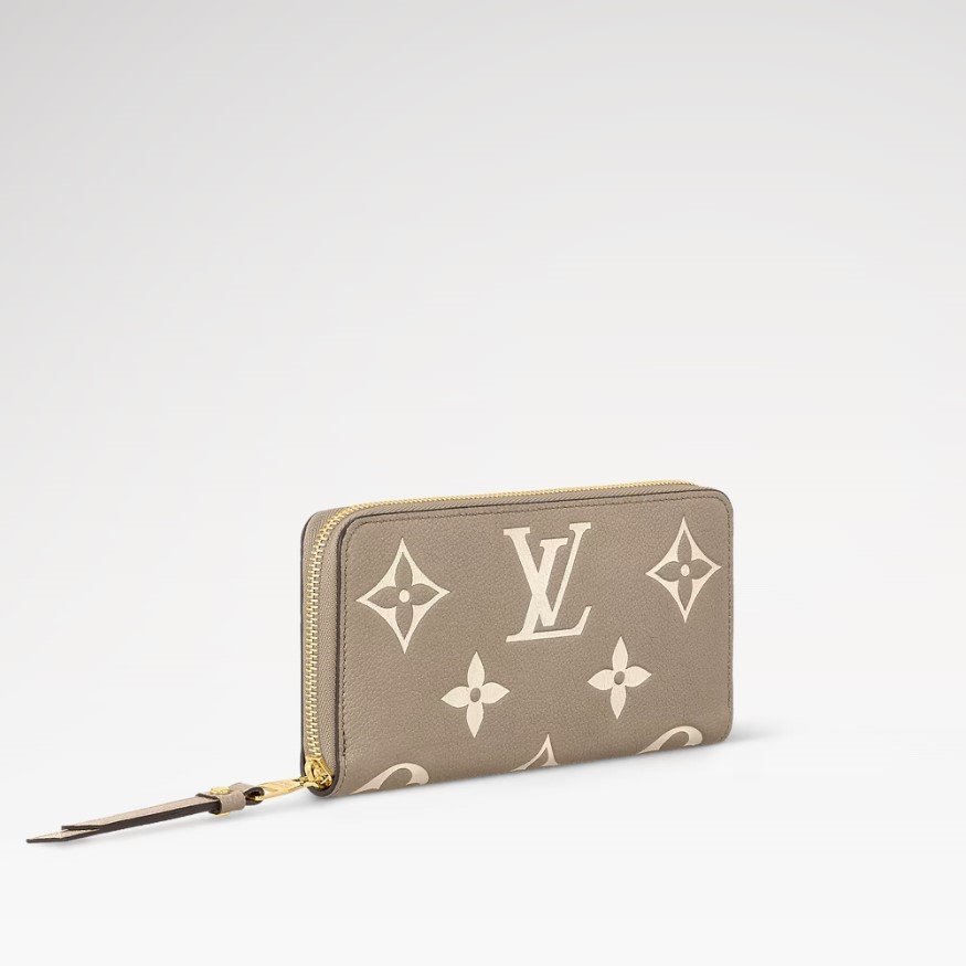 L0vis Vvtt0n Zippy Wallet Monogram Empreinte Dove/Cream For Women 7.7in/20cm M69794
