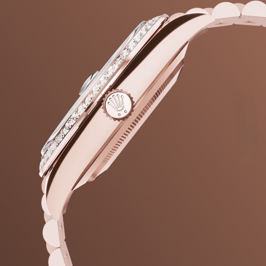 R01ex Day-Date 40 Watch Rose Gold Toned Chocolate Dial 40mm For Men 228345RBR-0006