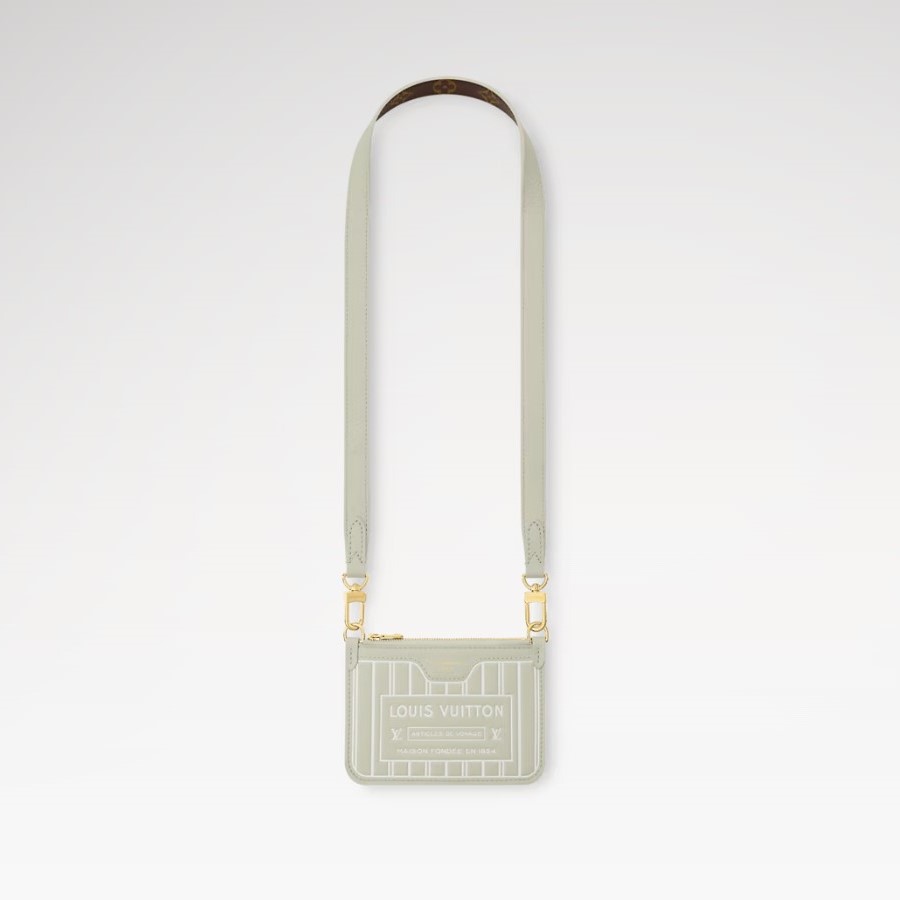 L0vis Vvtt0n Neverfull Bandoulière Inside Out BB Tote Bag 10.4in/ 26cm Monogram Celadon Gold Hardware For Women M28236