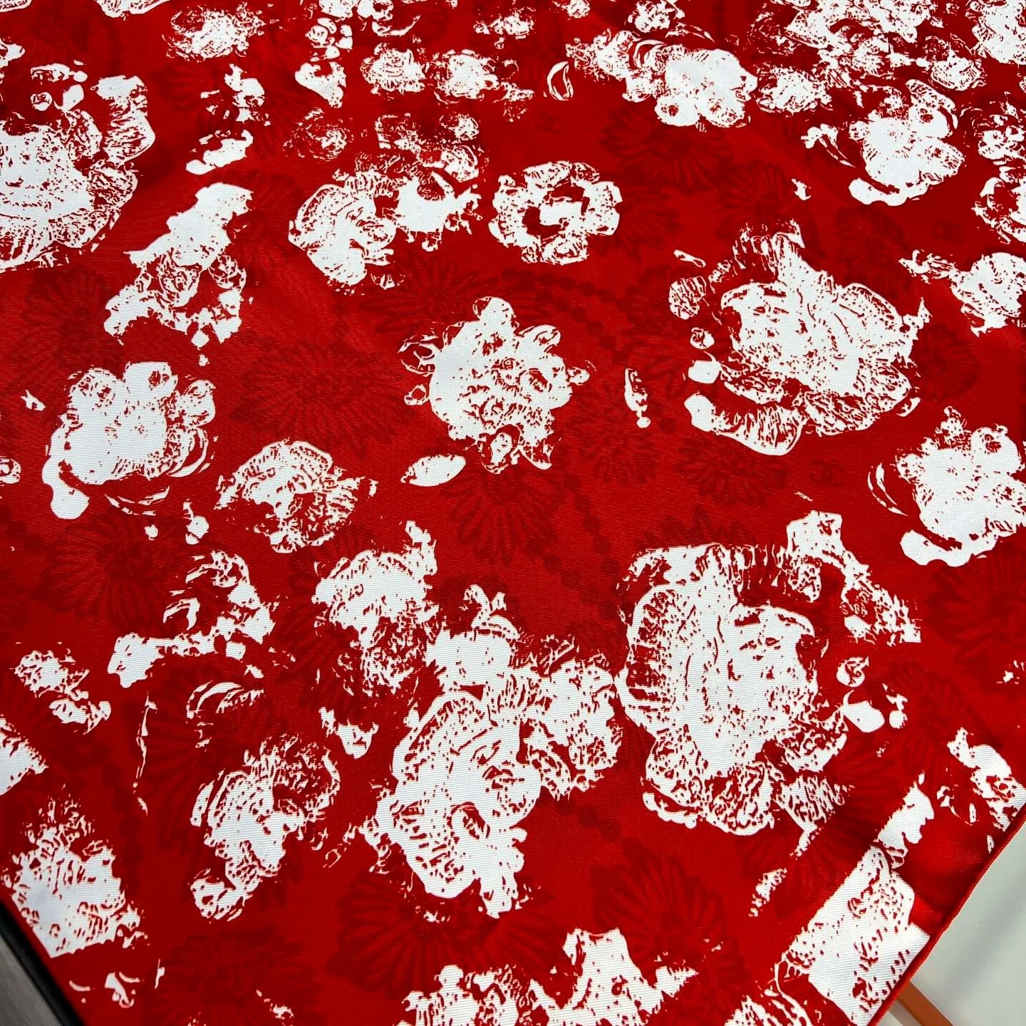 Ch**el Square Scarf Red For Women