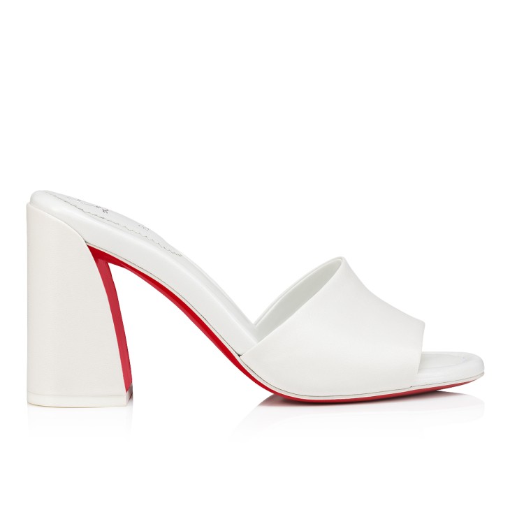 Chr1st1an Louboutin Jane Mules Bianco For Women 1240728W302