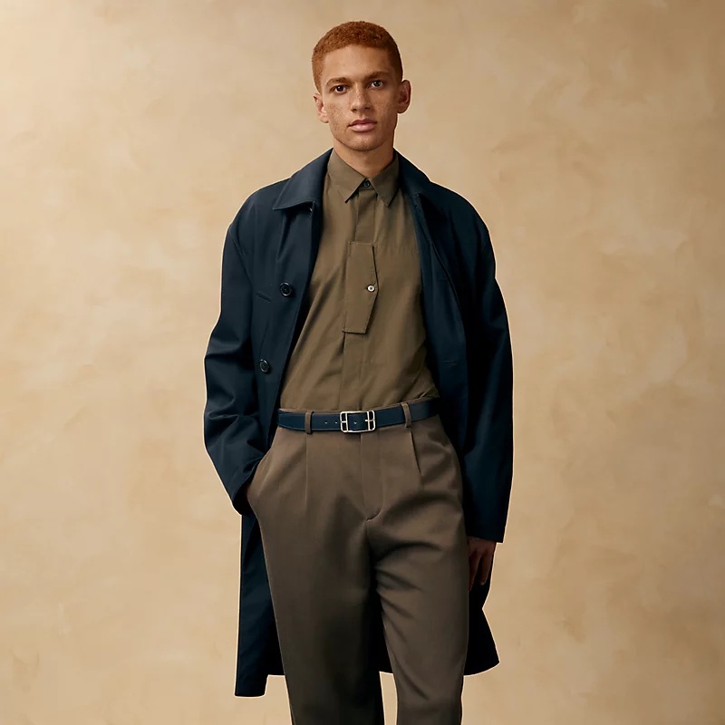 H**me5 Cape Cod 32mm Reversible Belt Graphite/ Craie For Men H079633CKGC085