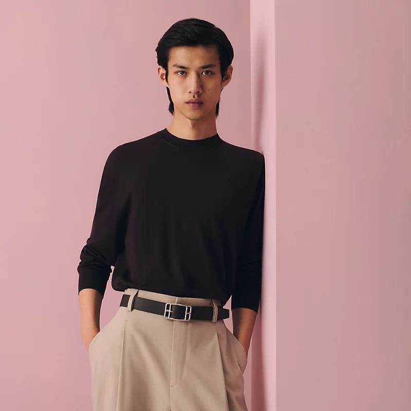 H**me5 Cape Cod 32mm Reversible Belt Macassar/ Brown For Men H012222UKAA085