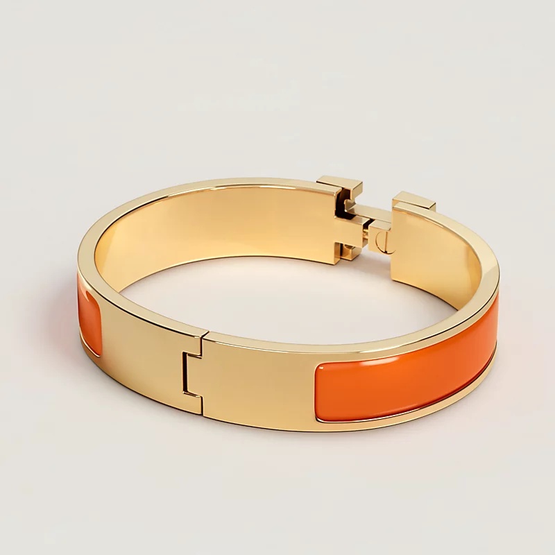 H**me5 Clic H Bracelet Orange Fruite Gold Hardware For Women H700001F 8AGM