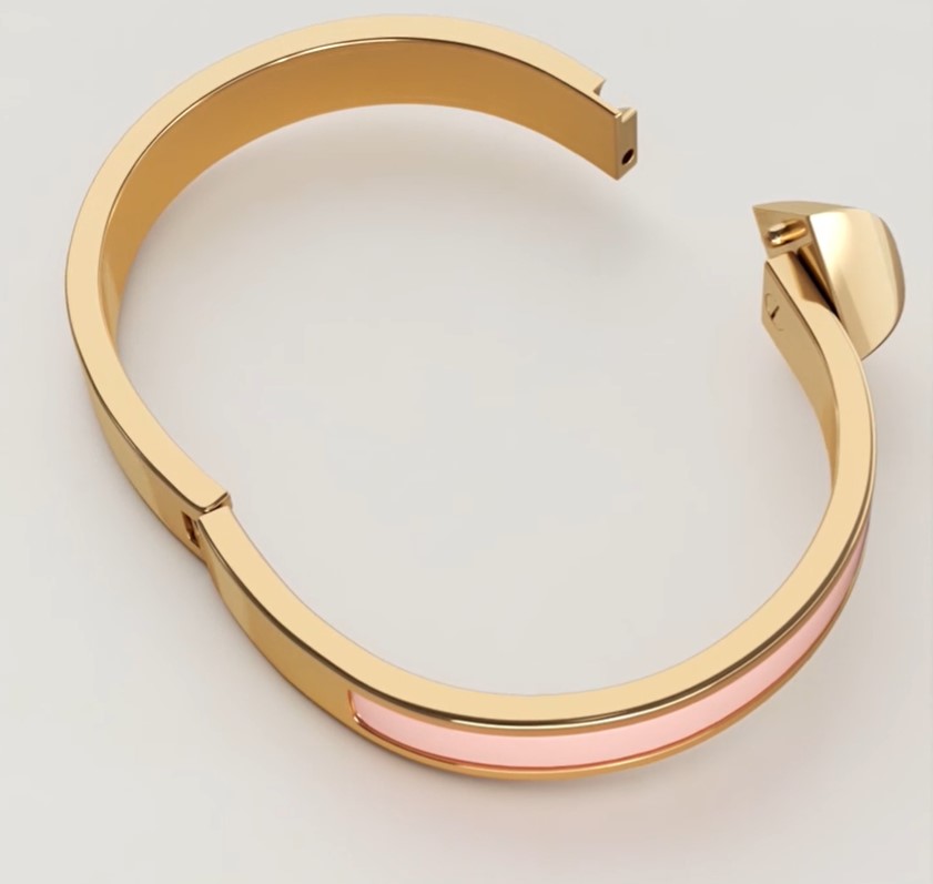 H**me5 Mini Clic Medor Bracelet Rose Candeur Gold Hardware For Women H200005F 1ZGM