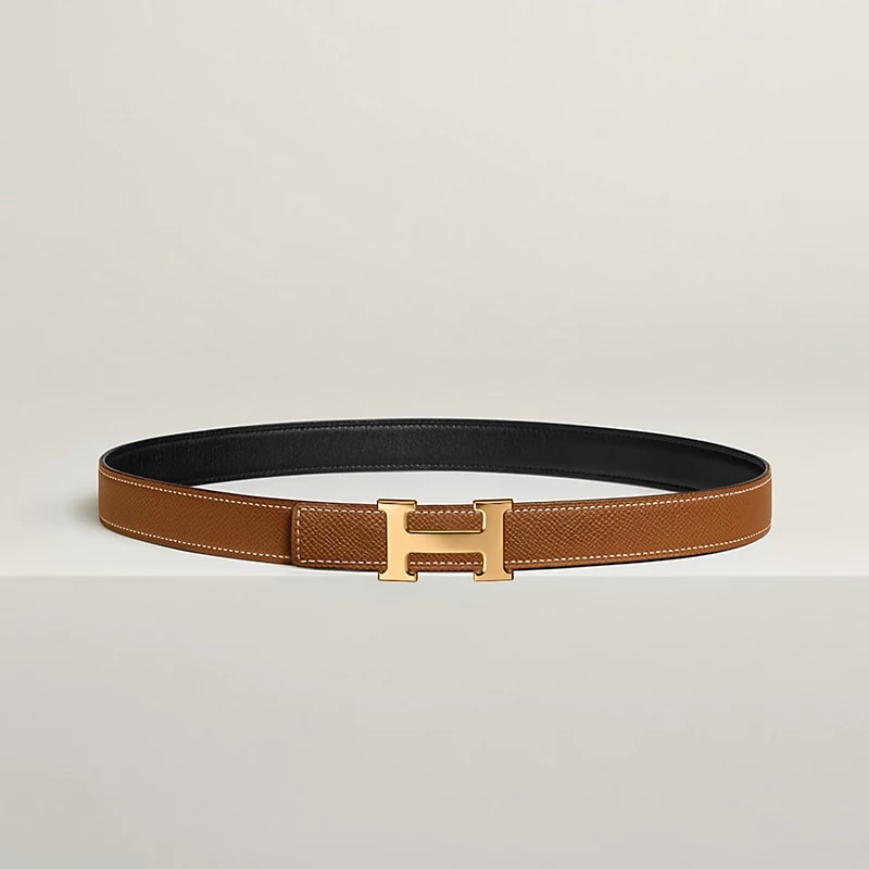 H**me5 Mini H 24mm Reversible Belt Noir/ Brown For Women H052150CABV065