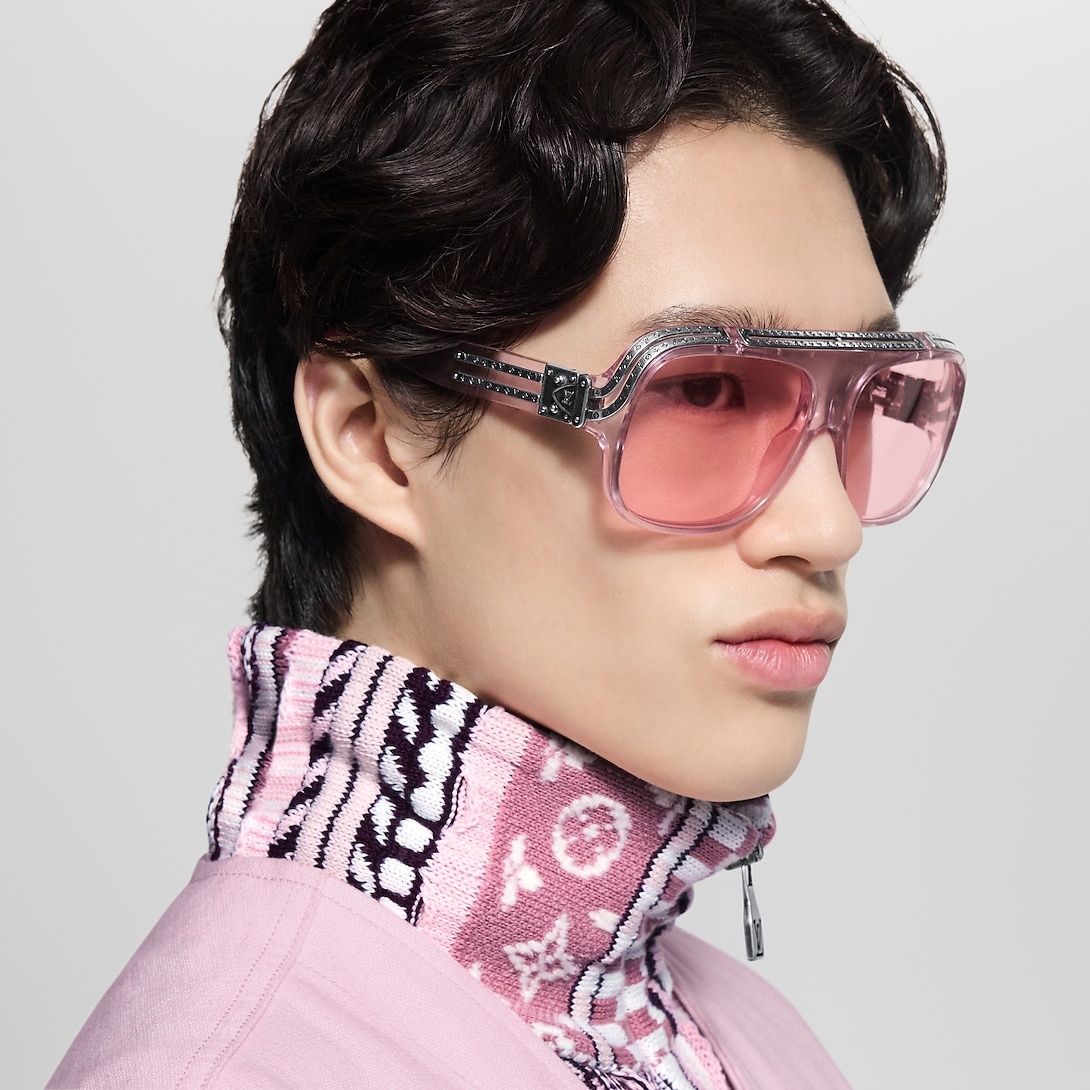 L0vis Vvtt0n 1.0 Millionaires Sunglasses Pink For Men Z3050W
